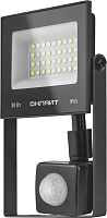 Прожектор светодиодный 61 984 OFL-02-30-4K-BL-IP65-LED-SNRA 30Вт 4000К IP65 2400лм с датчиком движения черн. ОНЛАЙТ 61984