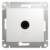 Розетка телевизионная проходная TV 1-м СП Glossa 4дБ механизм бел. SE GSL000192
