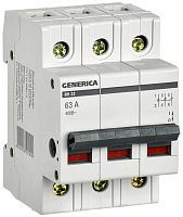 Выключатель нагрузки (мини-рубильник) 3п 63А ВН-32 GENERICA MNV15-3-063