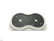 Платформа теневая чёрная круг DUO под светильник Art GX53 215х120х15мм